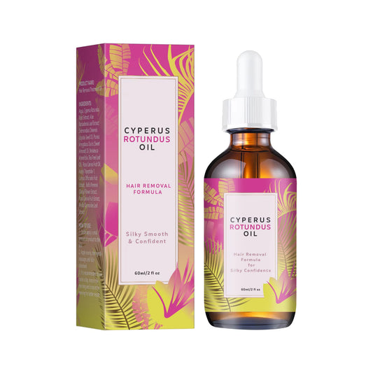 Natural Hair Minimizing & Skin Softening Oil 60Ml - Jojoba & Almond Formula for Gentle Hair Growth & Smooth Skin Feel.